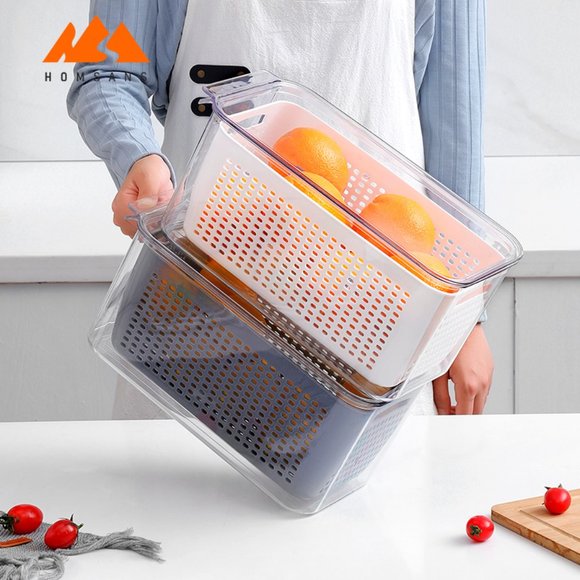 New - Fridge Organizers Fresh Produce Saver Containers - Set of 7 - Picture 6 of 9